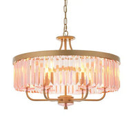 Poise - Champagne And Rose Pink Chandelier