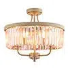 Poise - Champagne And Rose Pink Semi-Flush