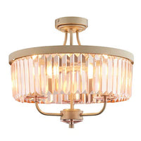 Poise - Champagne And Rose Pink Semi-Flush