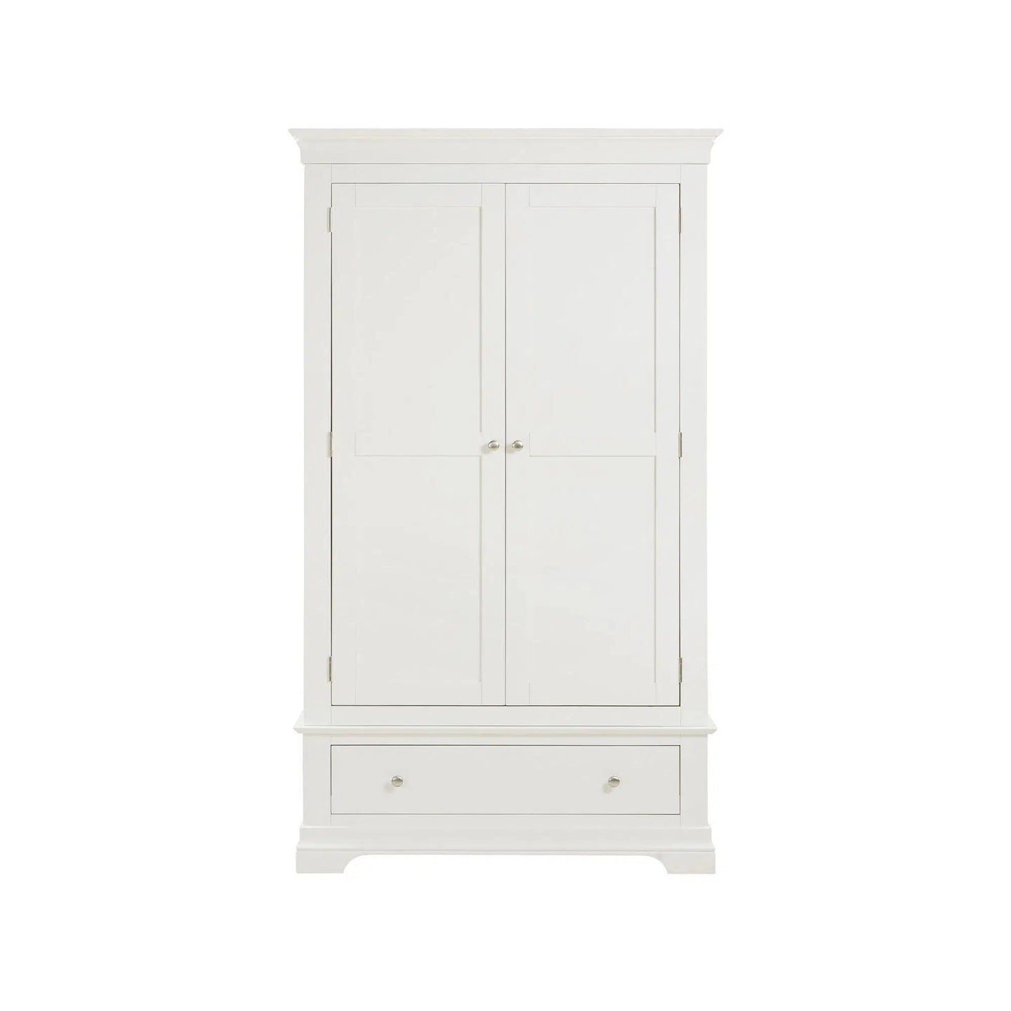 Provence - 2 Door Wardrobe with Drawer - White