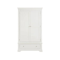 Provence - 2 Door Wardrobe with Drawer - White