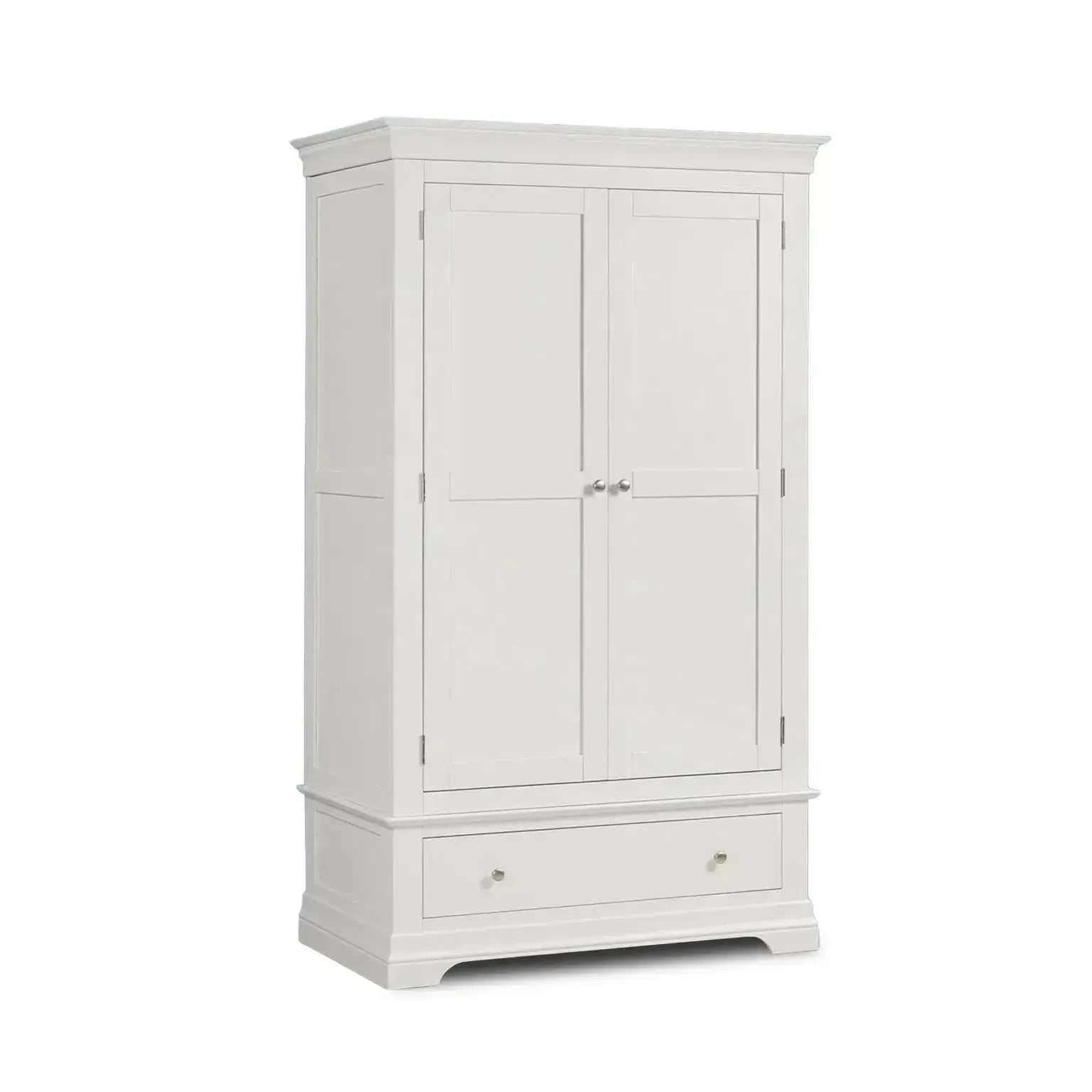 Provence - 2 Door Wardrobe with Drawer - White