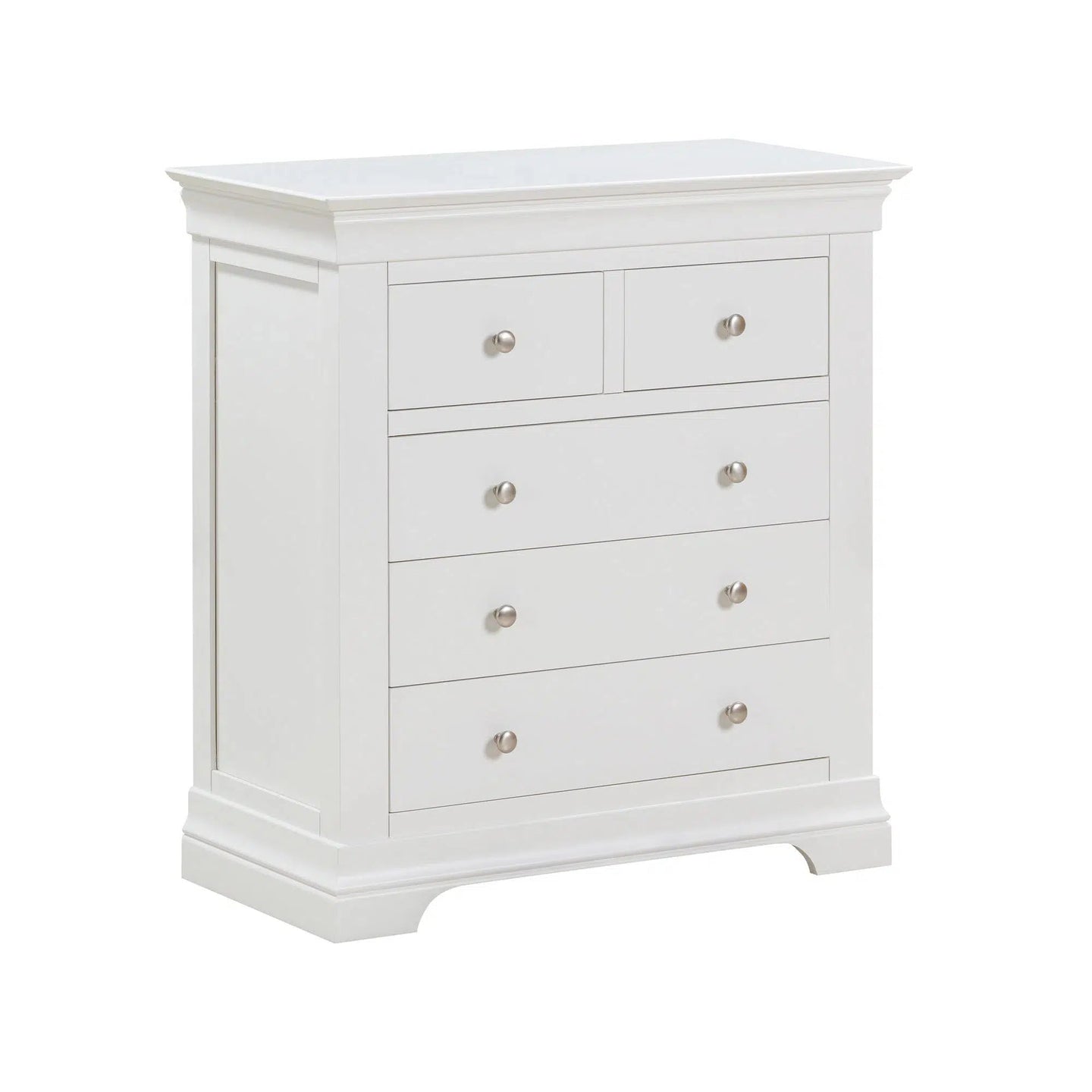 Provence - 2 over 3 Drawer Chest - White