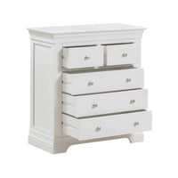 Provence - 2 over 3 Drawer Chest - White