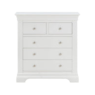 Provence - 2 over 3 Drawer Chest - White