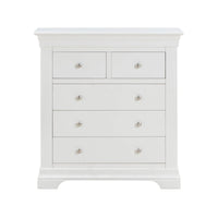 Provence - 2 over 3 Drawer Chest - White