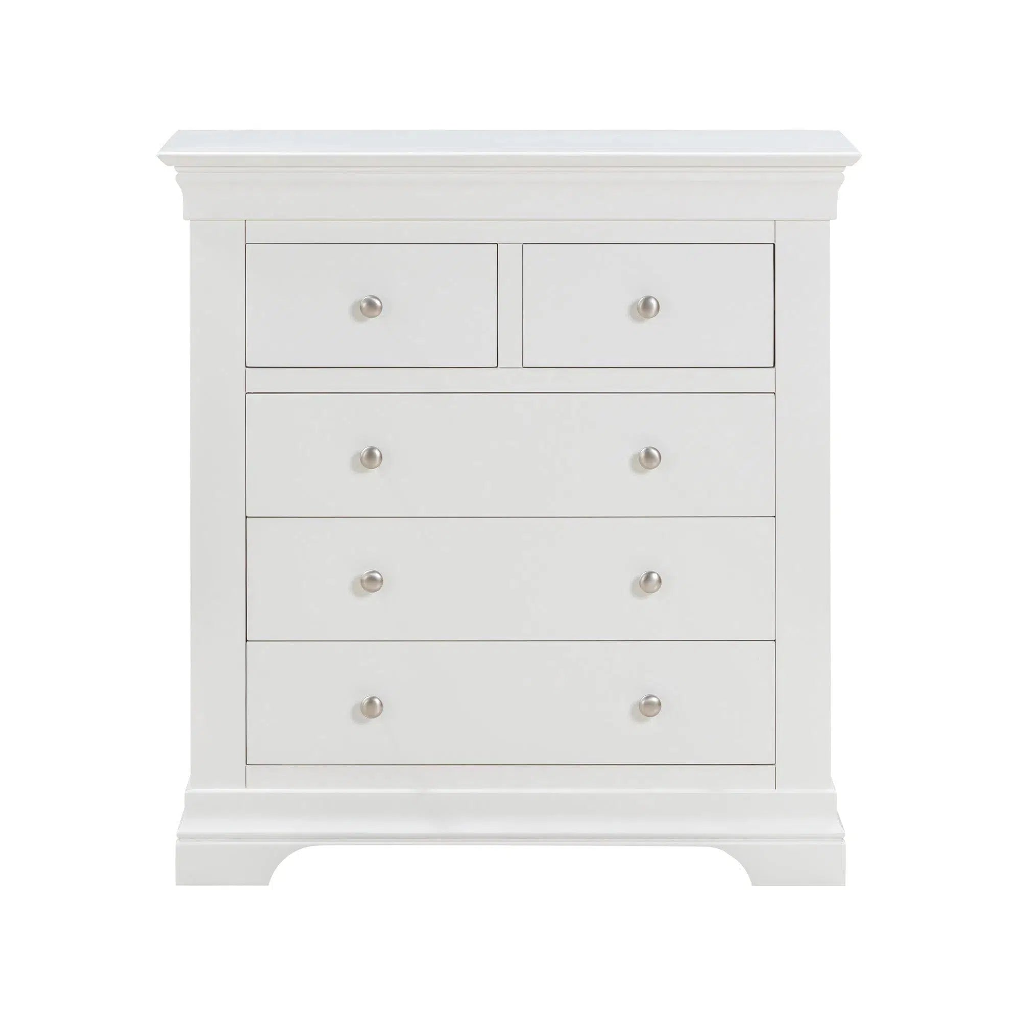 Provence - 2 over 3 Drawer Chest - White