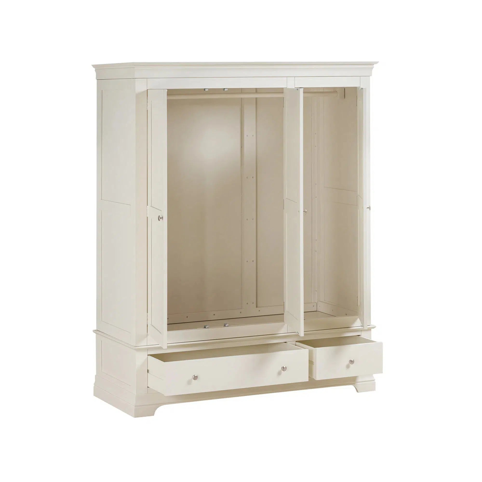 Provence - 3 Door 2 Drawer Wardrobe - Cream