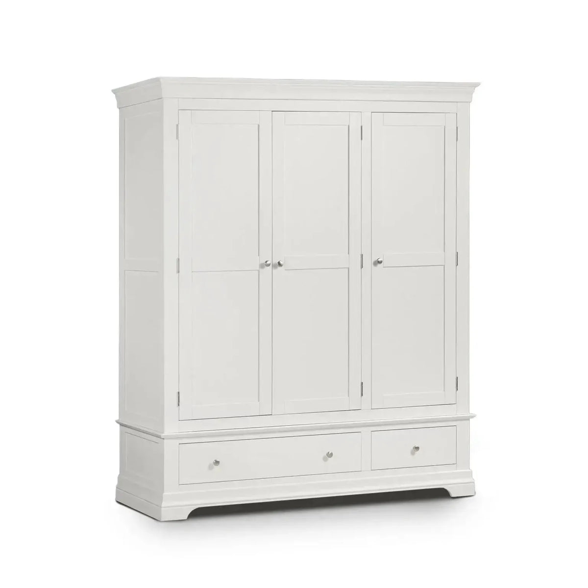 Provence - 3 Door 2 Drawer Wardrobe - White