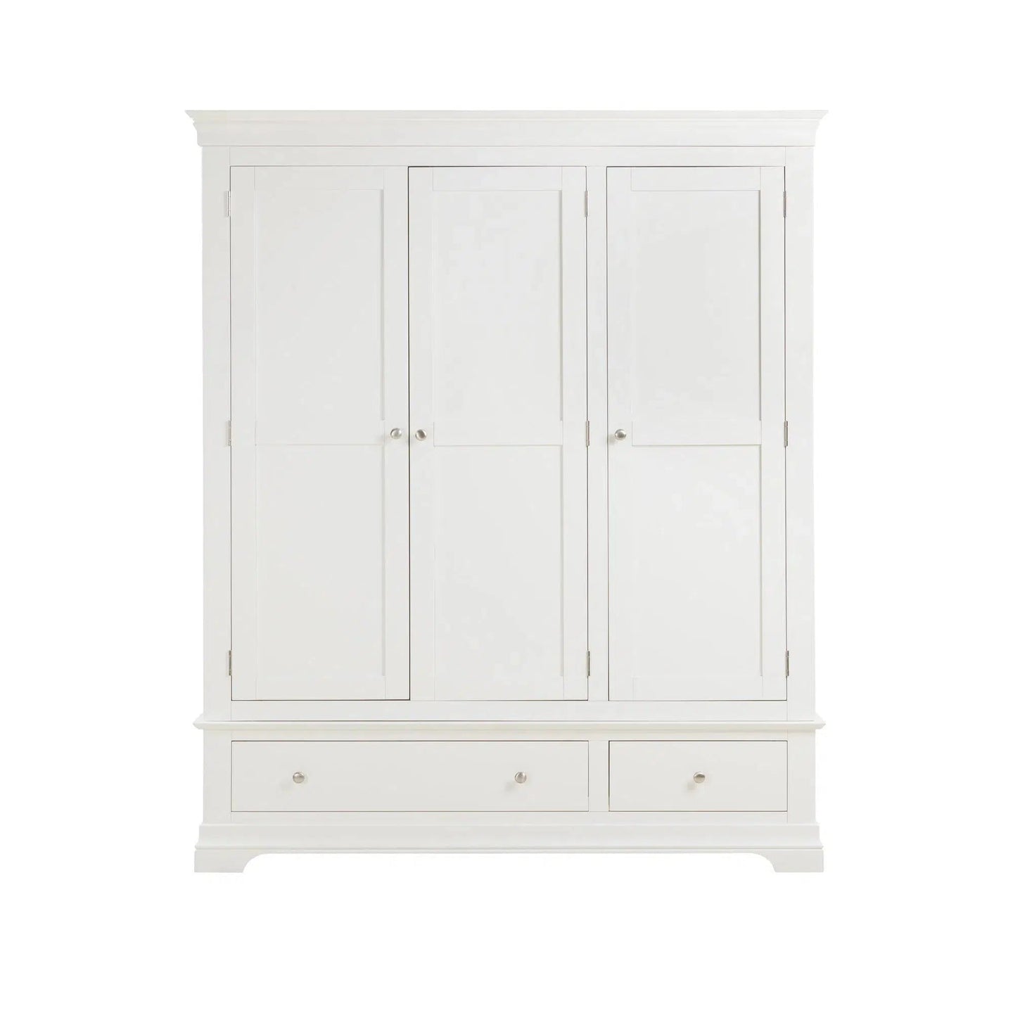 Provence - 3 Door 2 Drawer Wardrobe - White