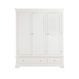 Provence - 3 Door 2 Drawer Wardrobe - White