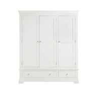 Provence - 3 Door 2 Drawer Wardrobe - White