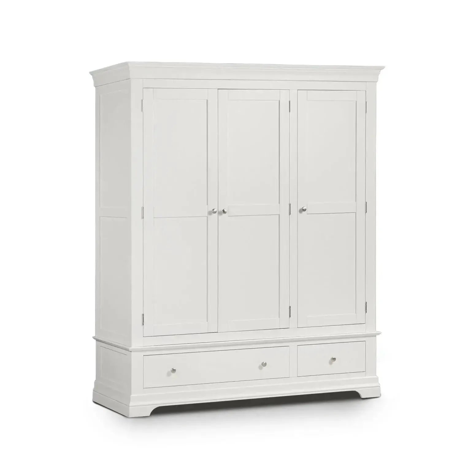 Provence - 3 Door 2 Drawer Wardrobe - White
