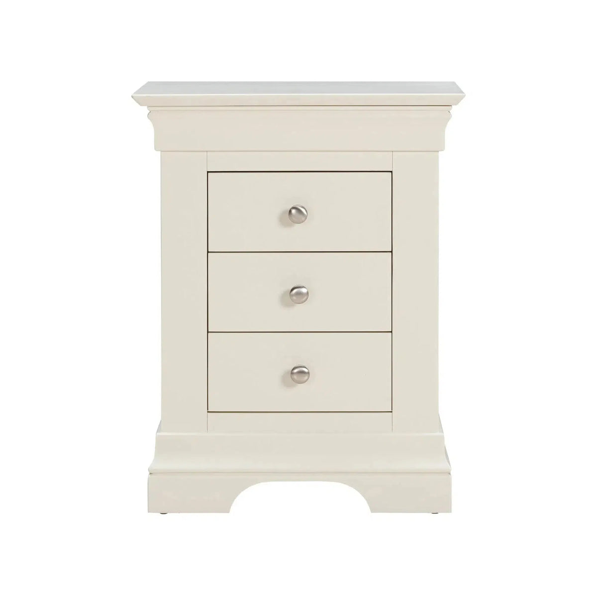 Provence - 3 Drawer Bedside - Cream