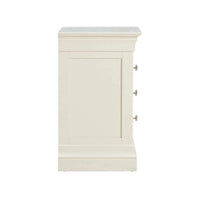 Provence - 3 Drawer Bedside - Cream