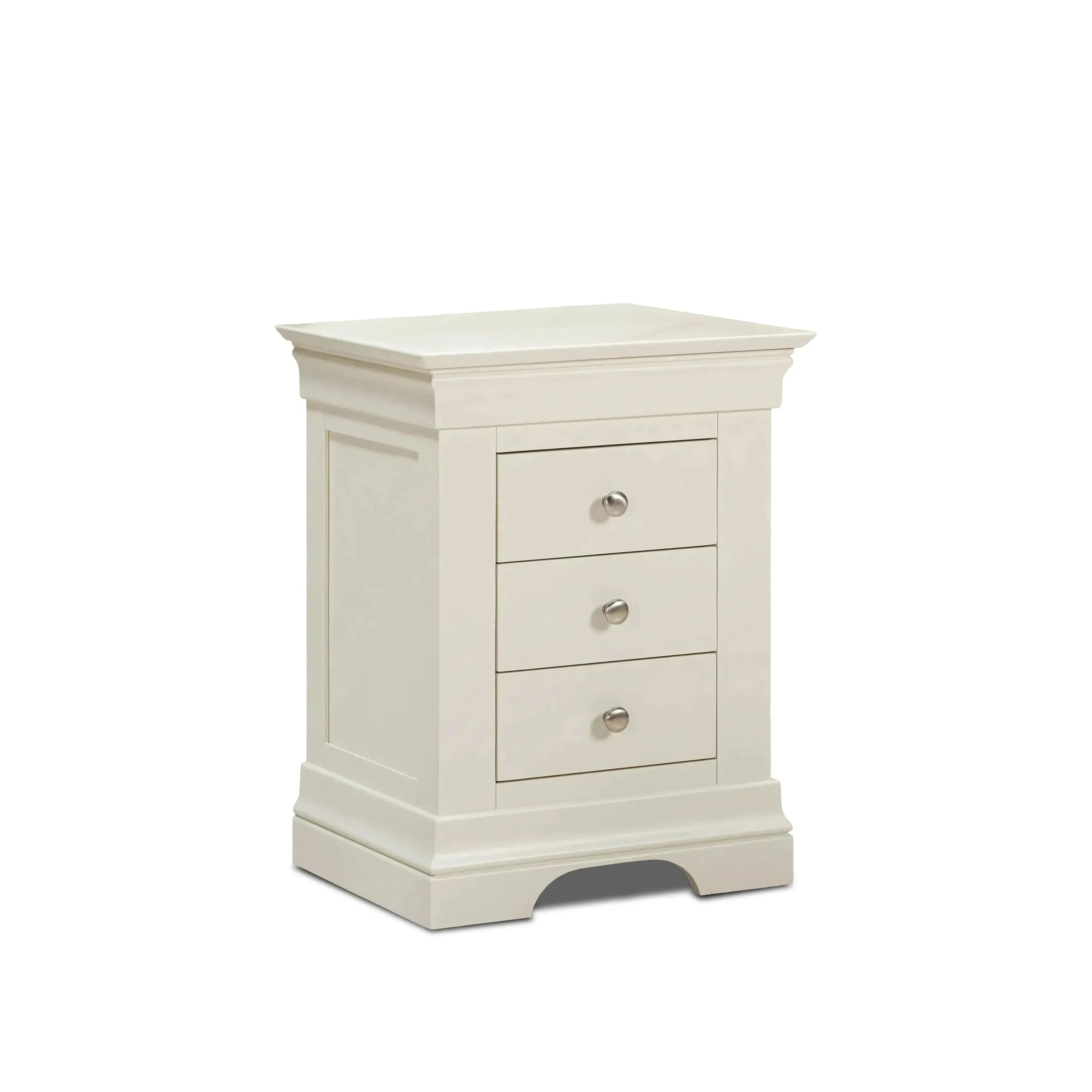 Provence - 3 Drawer Bedside - Cream