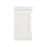 Provence - 3 Drawer Bedside - White