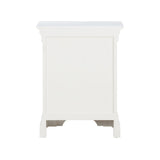 Provence - 3 Drawer Bedside - White