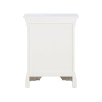 Provence - 3 Drawer Bedside - White