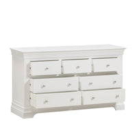 Provence - 3 Over 4 Drawer Chest - White