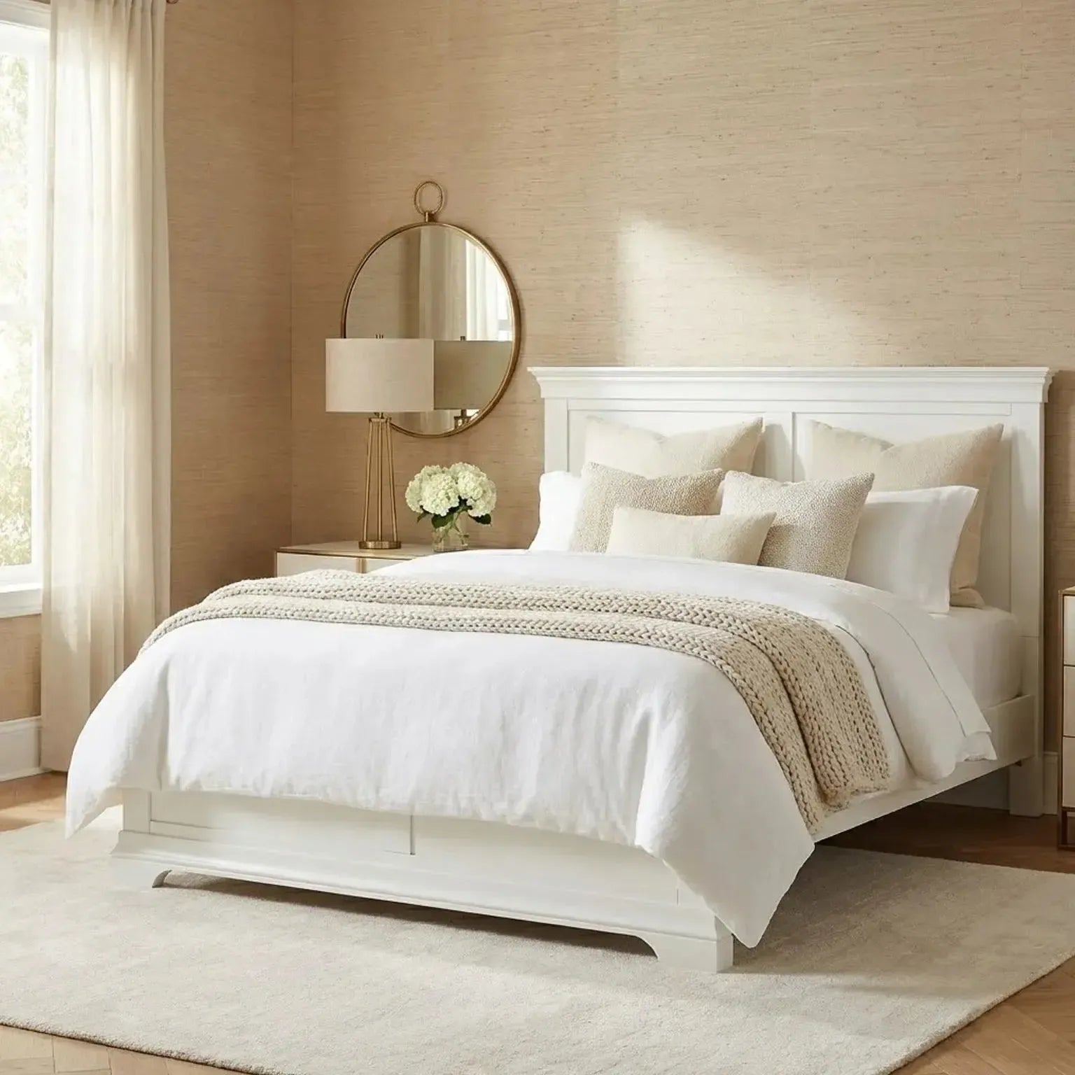 Provence - King Bed - Cream