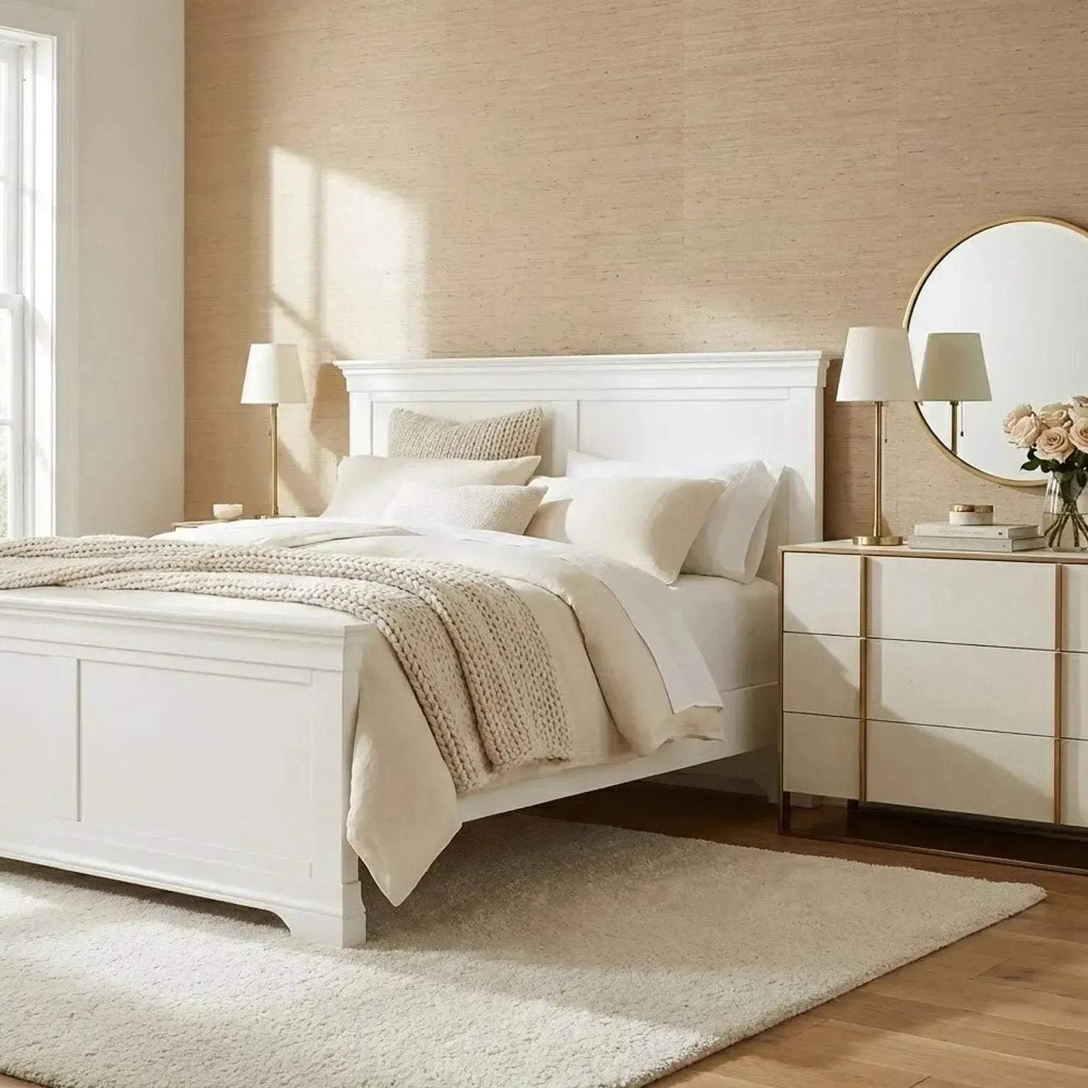 Provence - King Bed - White
