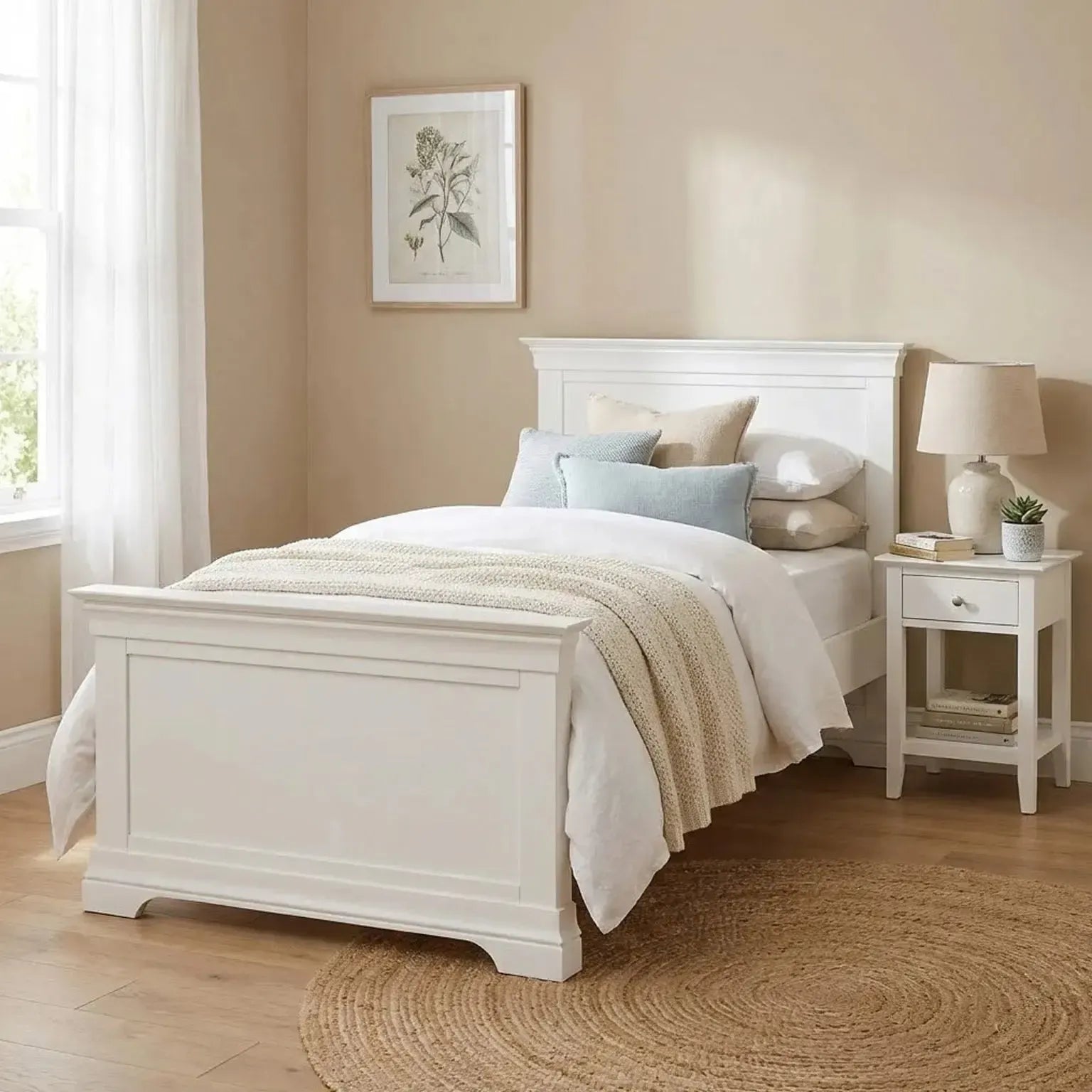 Provence - Single Bed - White