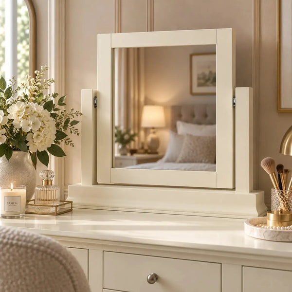 Provence - Trinket Mirror - Cream