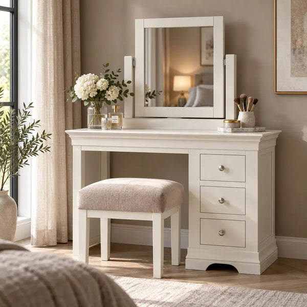Provence - Trinket Mirror - White