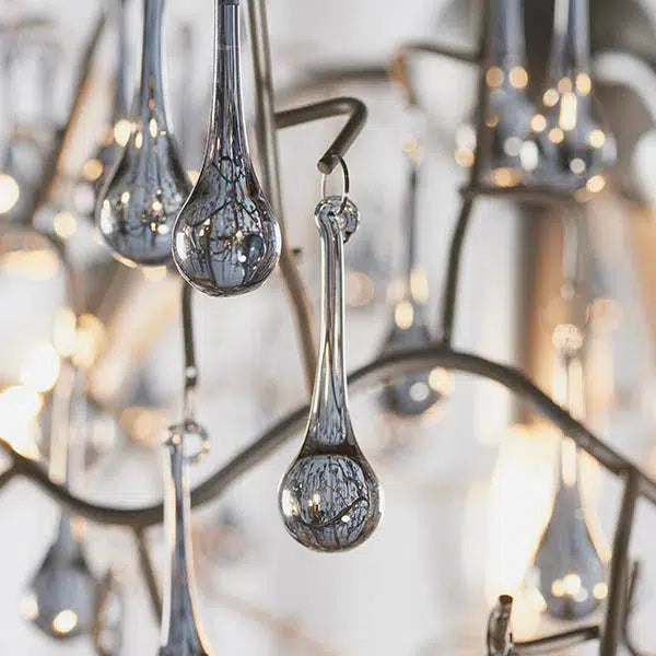 Raphael - Branch Chandelier With Glass Droplets