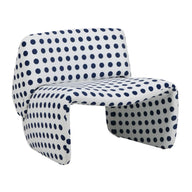 Reynolds - Blue Polka Dot Accent Chair