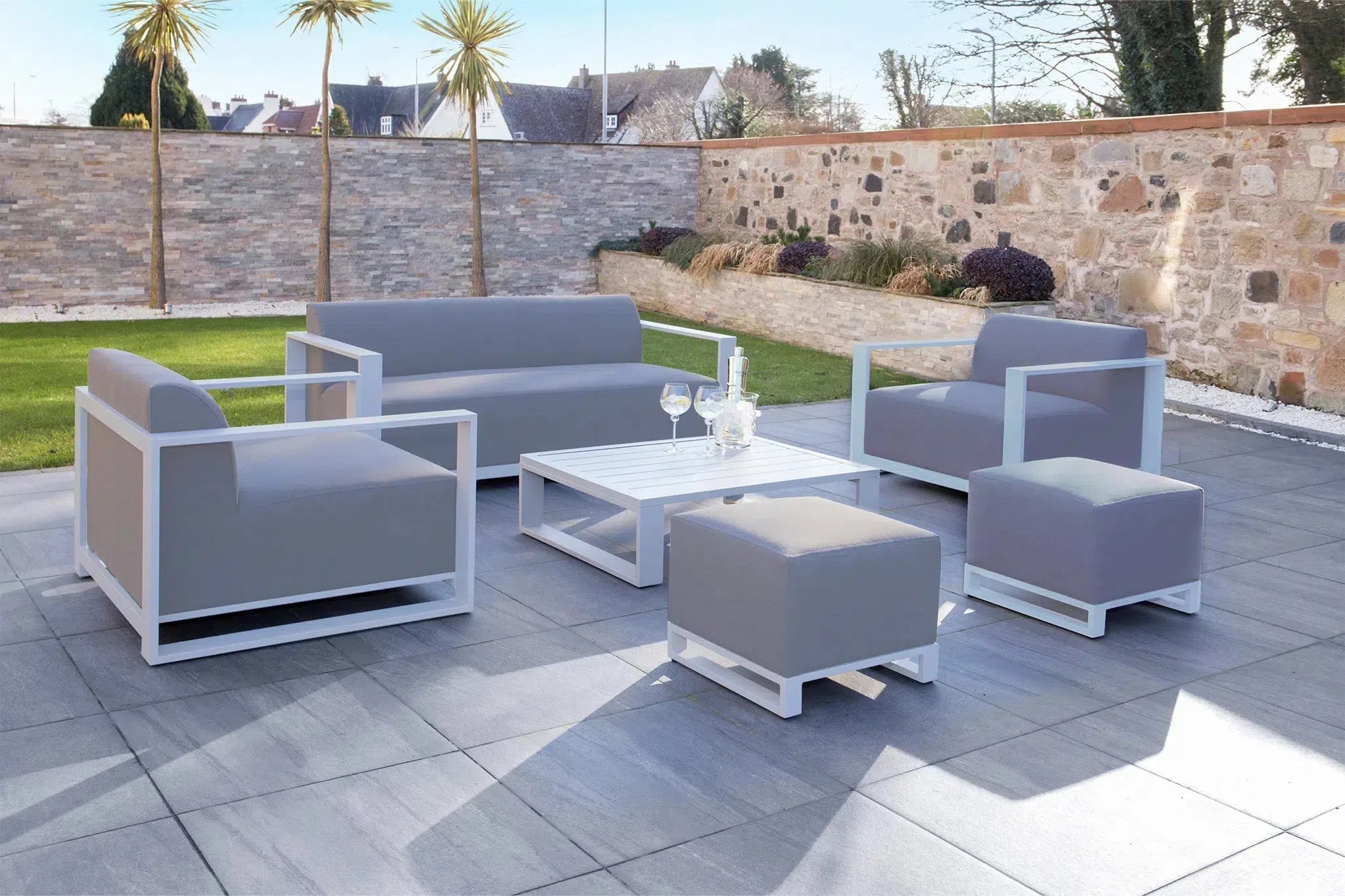 Riviera Outdoor Garden Set 13 - Light Grey