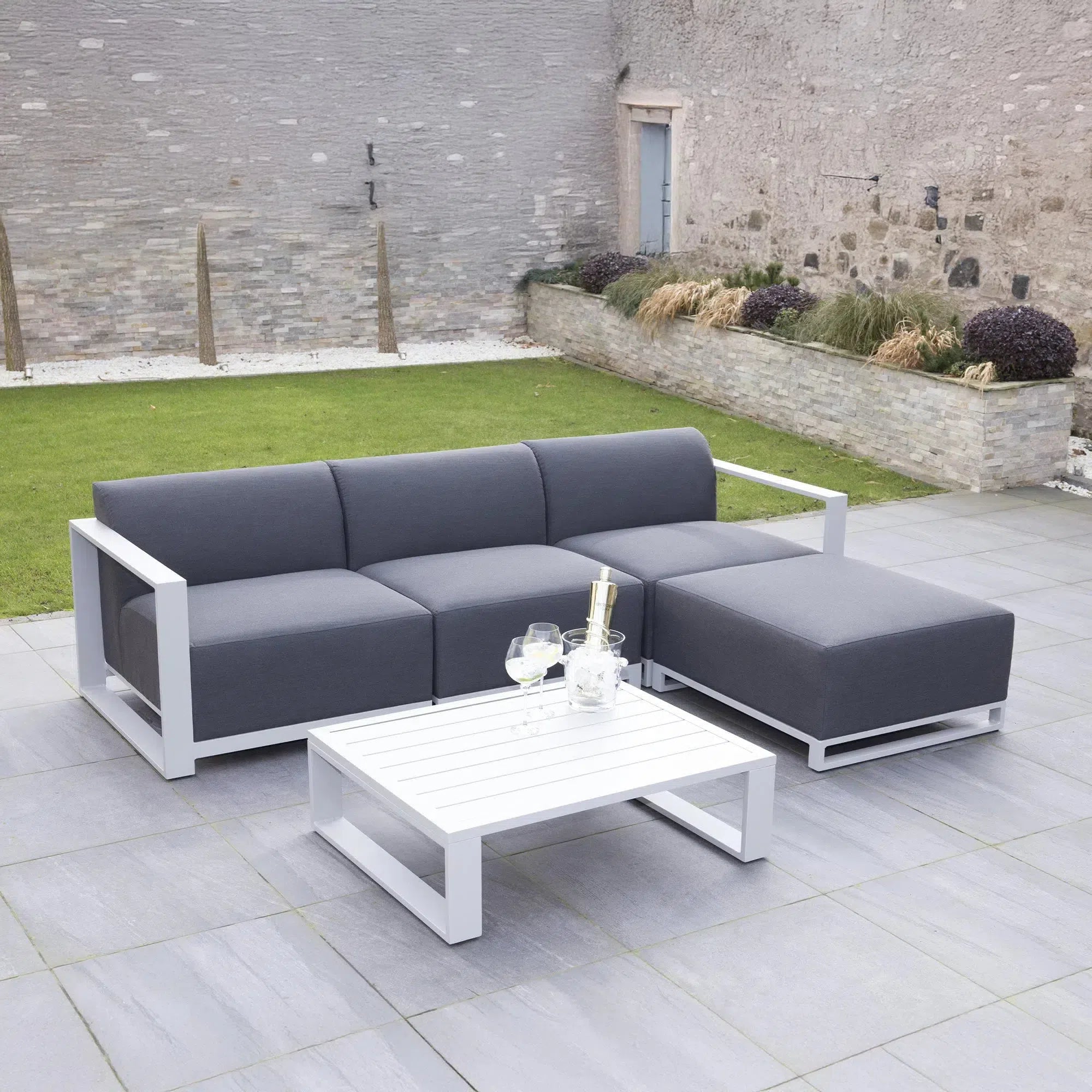 Riviera Outdoor Garden Set 14 - Dark Grey