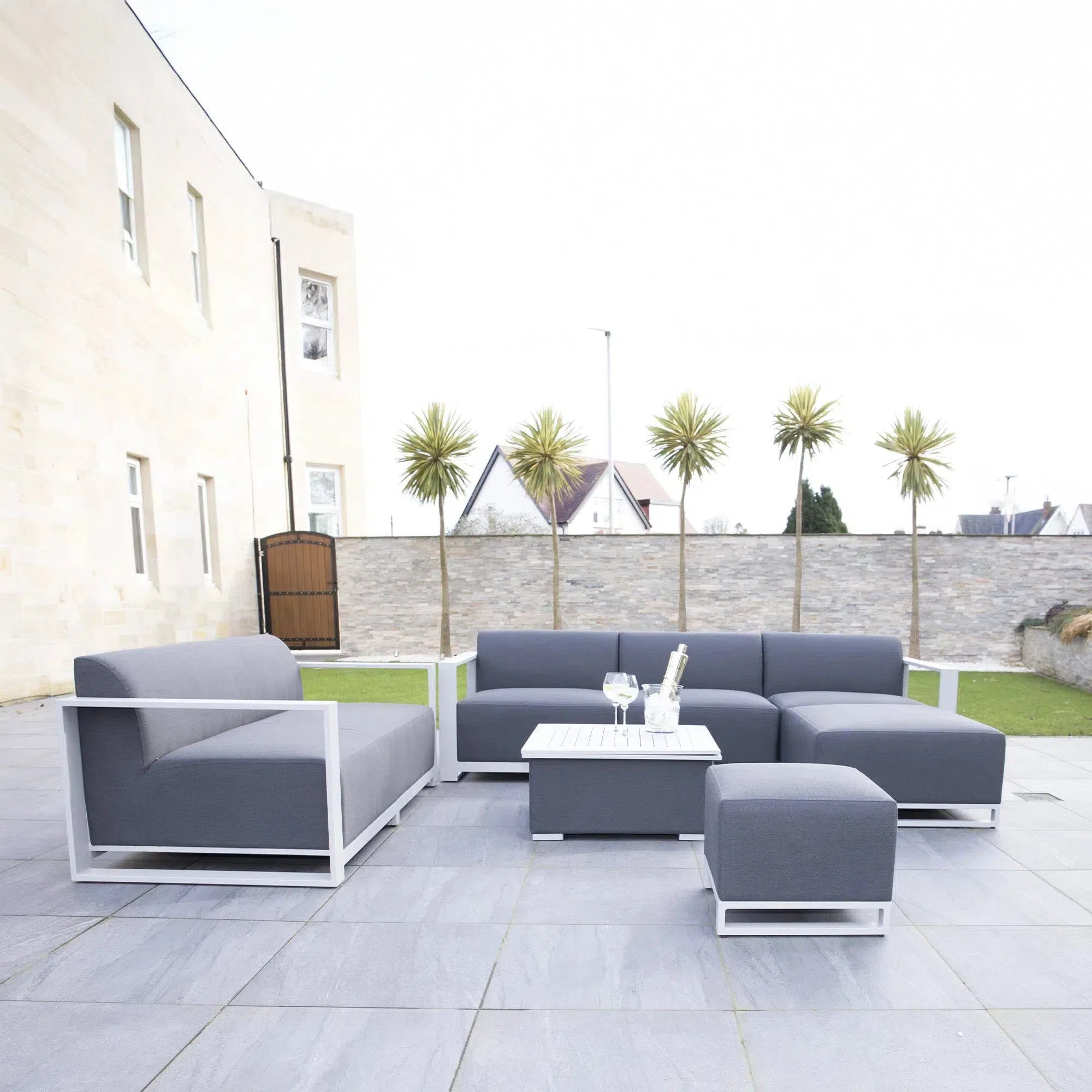 Riviera Outdoor Garden Set 17 - Dark Grey