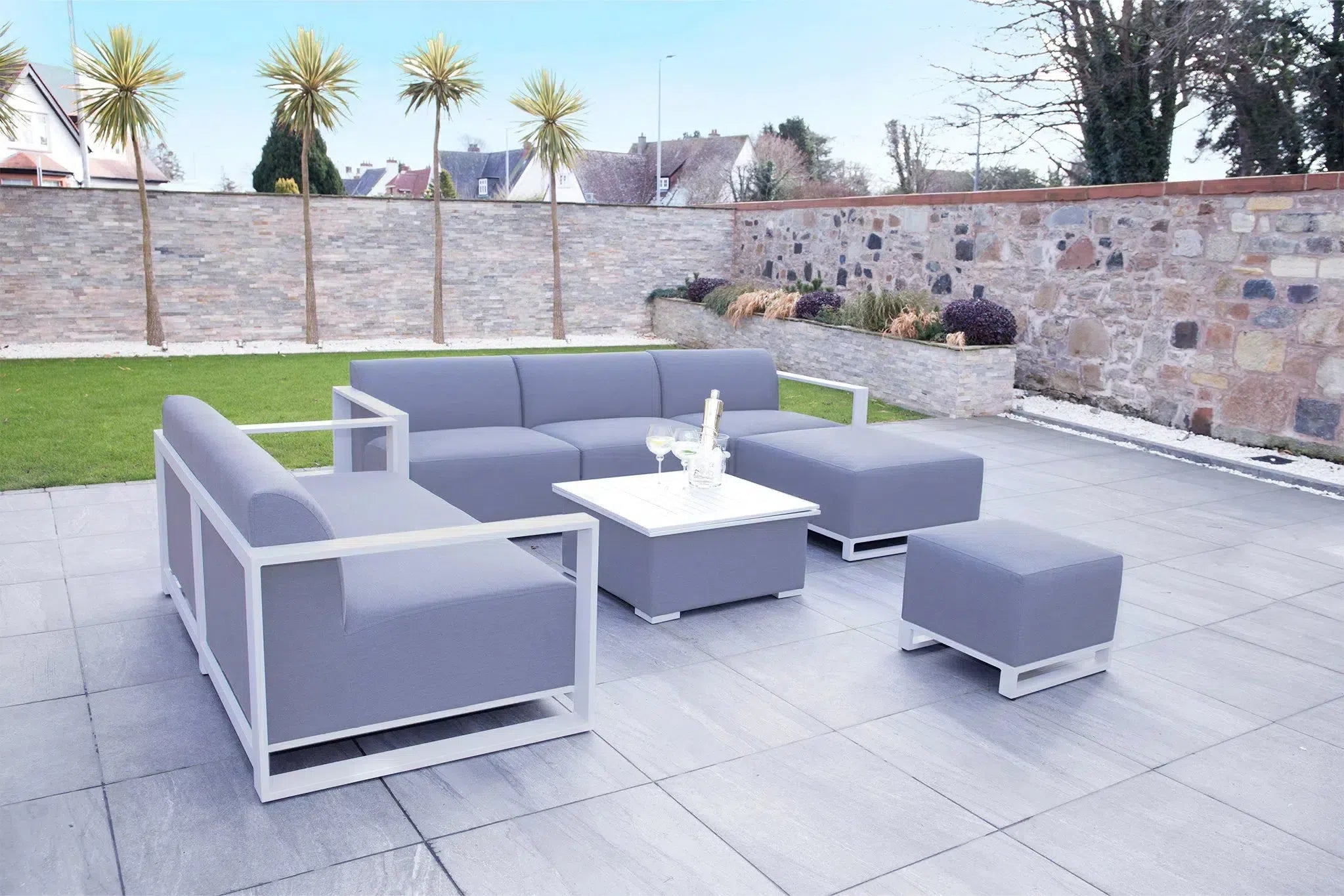 Riviera Outdoor Garden Set 17 - Light Grey