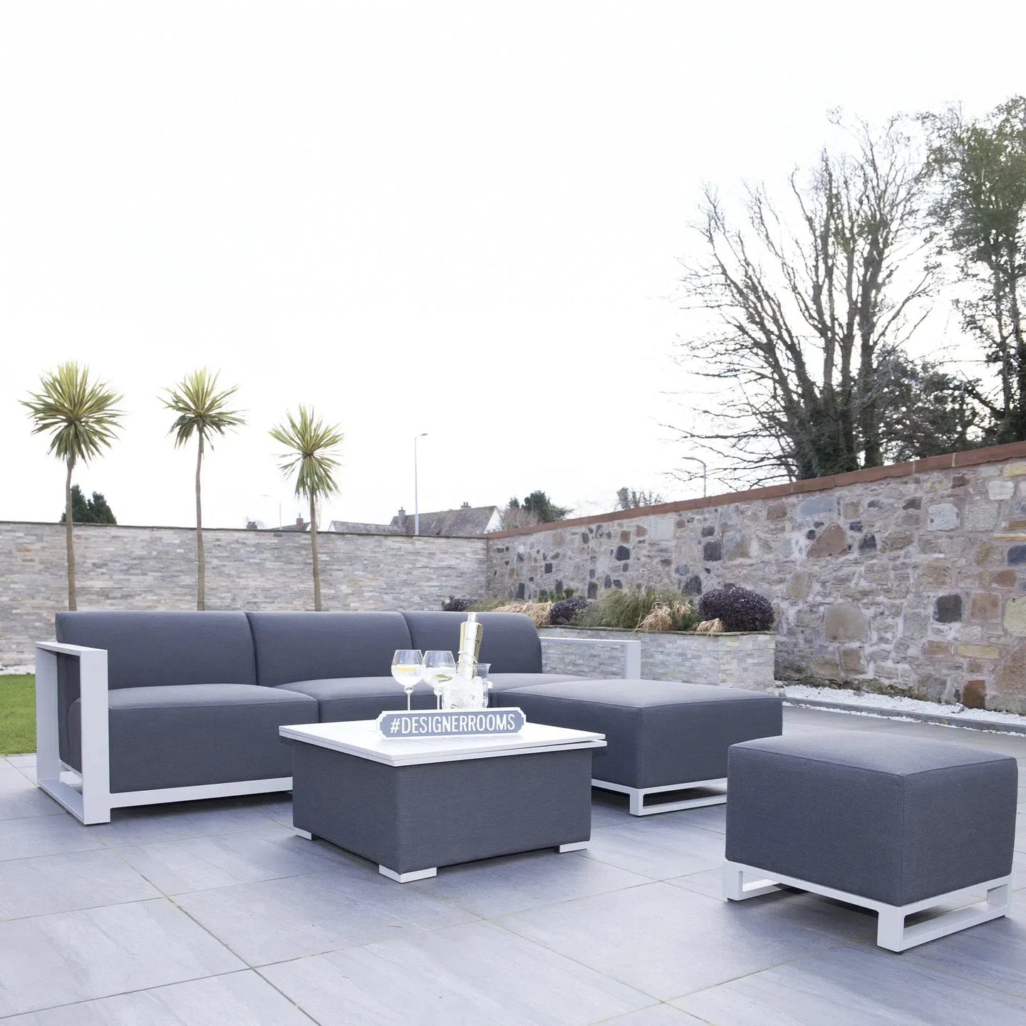 Riviera Outdoor Garden Set 18 - Dark Grey