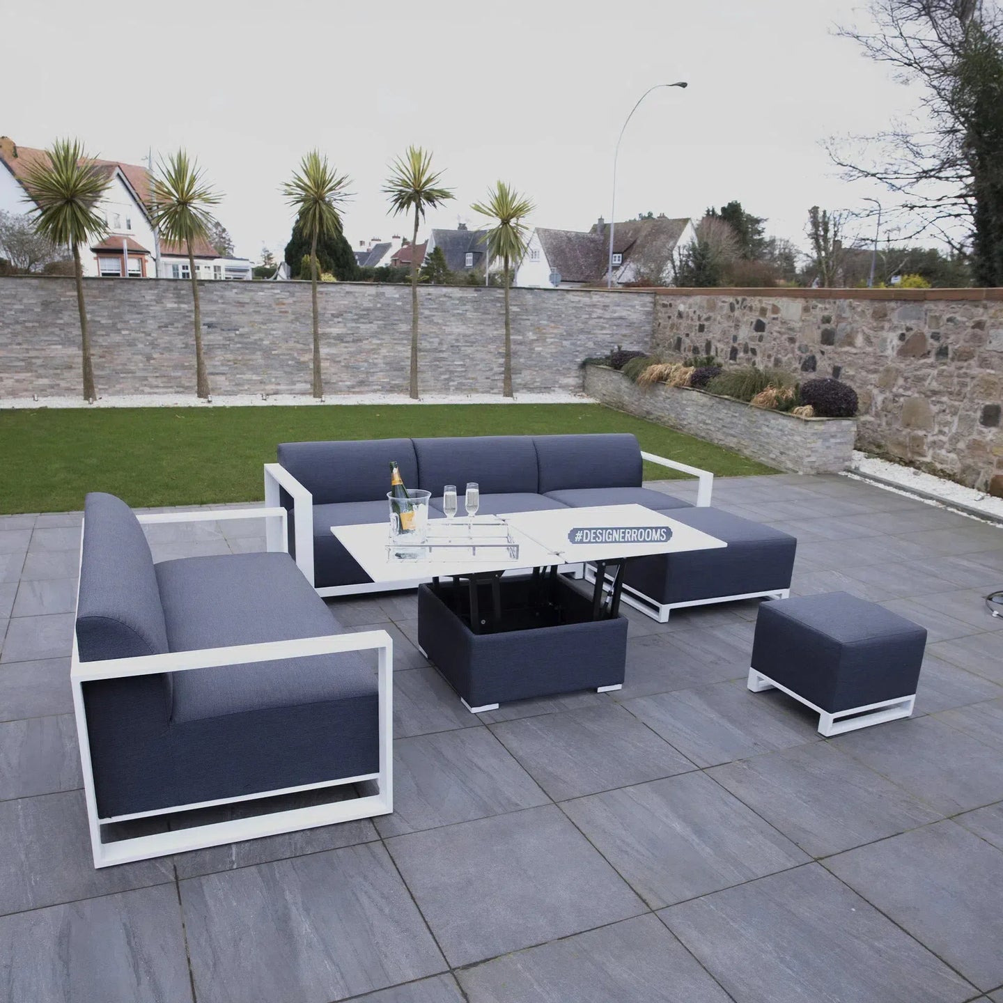 Riviera Outdoor Garden Set 26 - Dark Grey