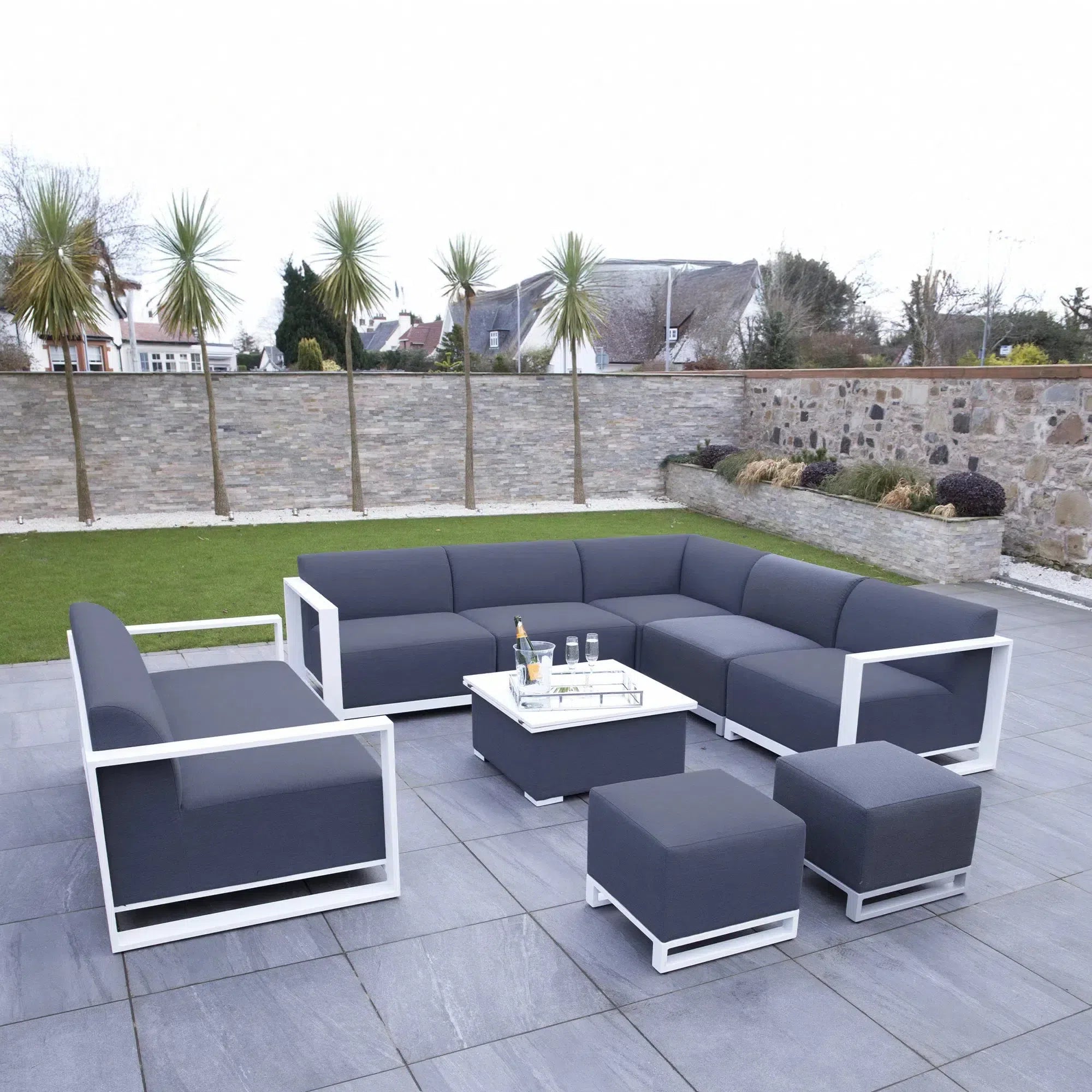 Riviera Outdoor Garden Set 27 - Dark Grey