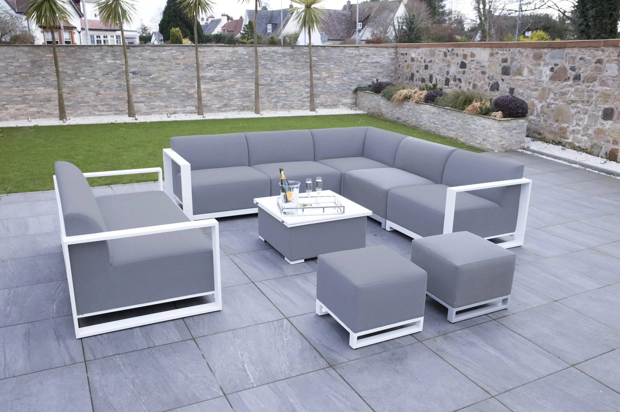 Riviera Outdoor Garden Set 27 - Light Grey