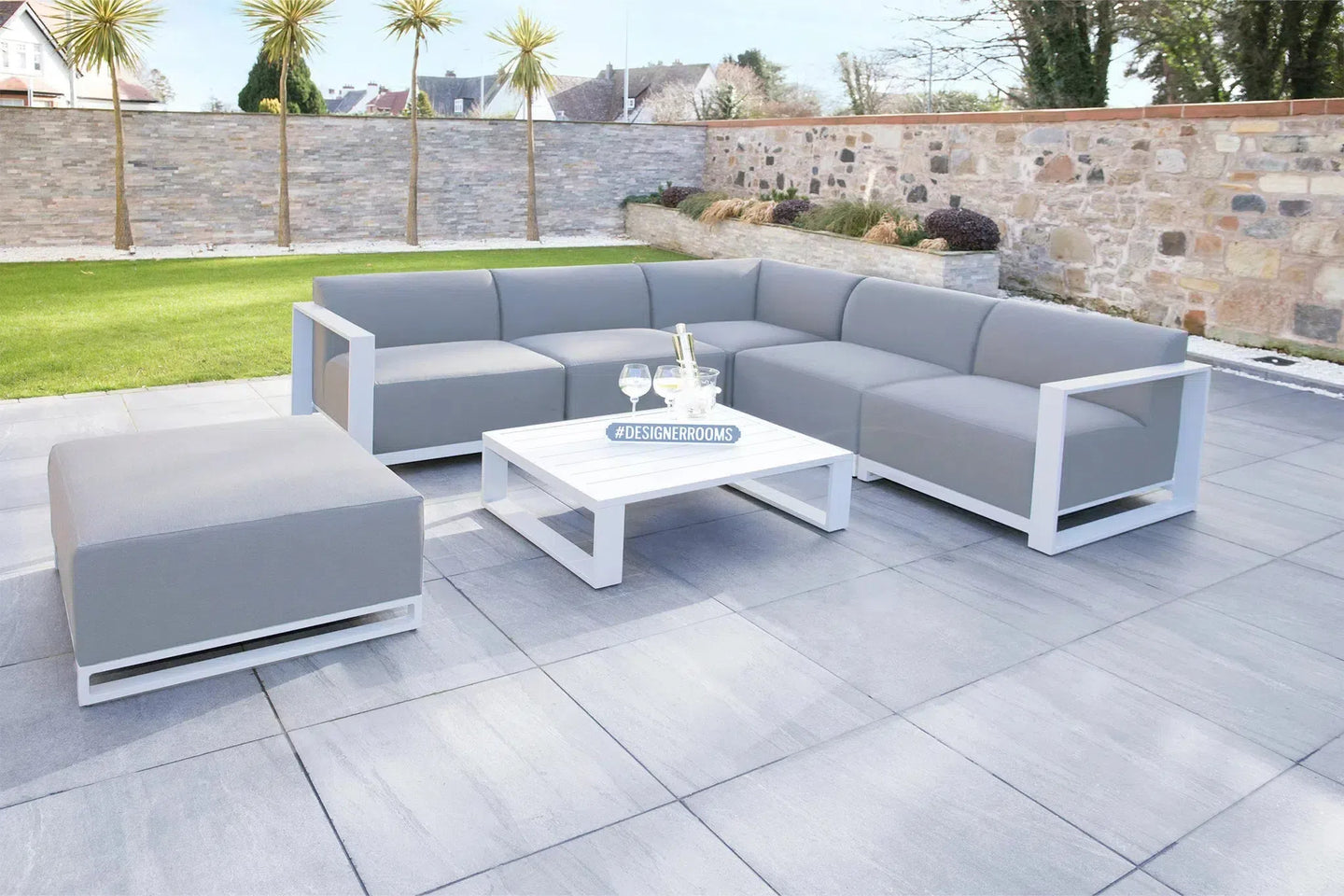 Riviera Outdoor Garden Set 4 - Light Grey