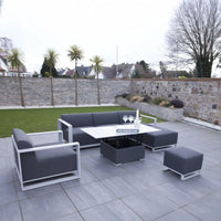 Riviera Outdoor Garden Set 8 - Dark Grey