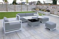 Riviera Outdoor Garden Set 8 - Light Grey