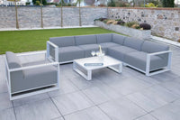 Riviera Outdoor Garden Set 9 - Light Grey