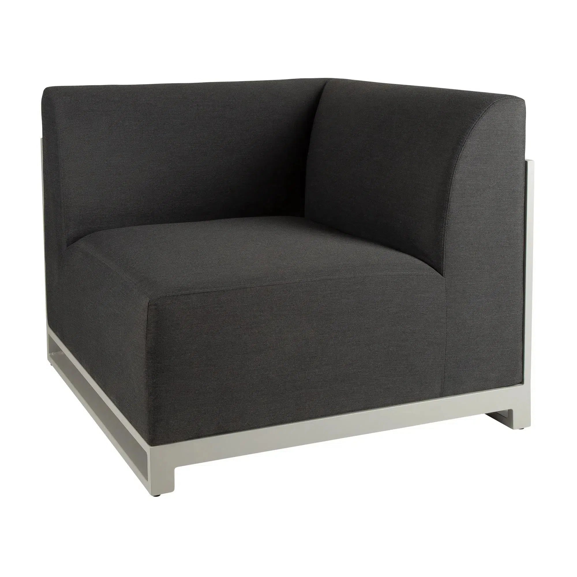 Riviera Retreat Garden Corner Chair - Dark Grey