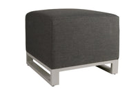 Riviera Retreat Garden Footstool - Small - Dark Grey