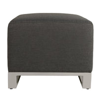 Riviera Retreat Garden Footstool - Small - Dark Grey