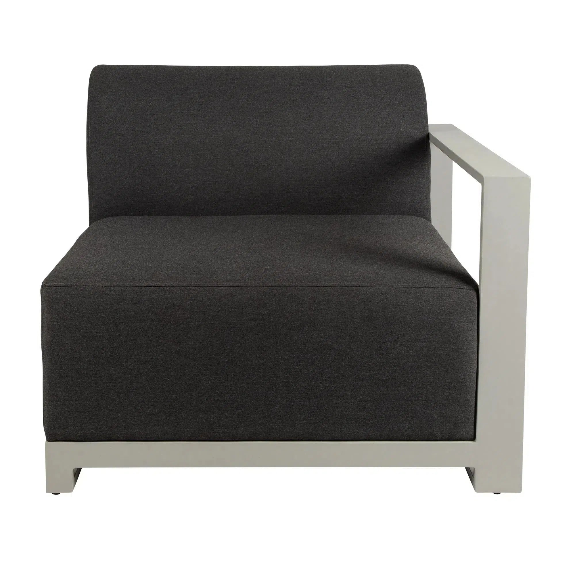 Riviera Retreat Garden Left and Right Arm Chair - Dark Grey