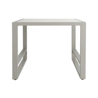 Riviera Retreat Garden Side Table - Grey Printed Glass