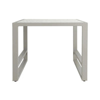 Riviera Retreat Garden Side Table - Grey Printed Glass