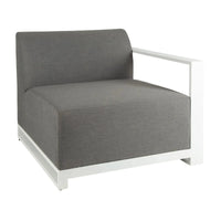 Riviera Retreat Left and Right Garden Arm Chair - Light Grey